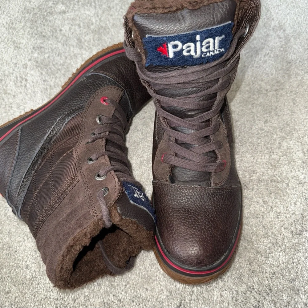 Pajar Men's Brown Leather Boots